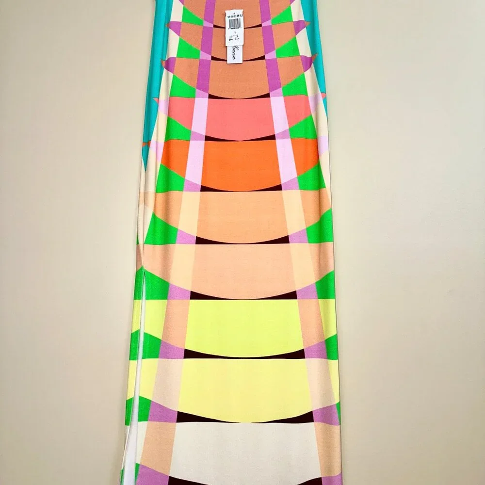 MARA HOFFMAN's BEAMS YELLOW COLUMN MAXI SKIRT - Picture 2 of 8